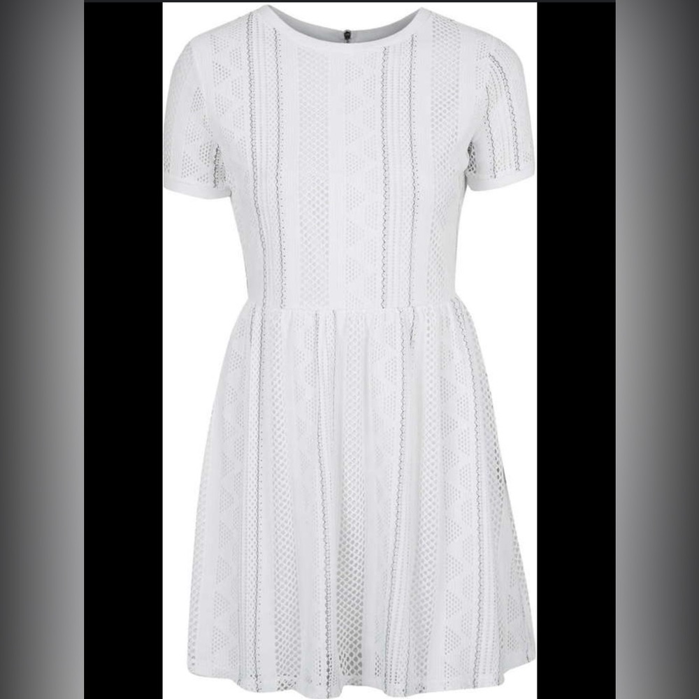 FLASH SALE! TOPSHOP White lace skater dress